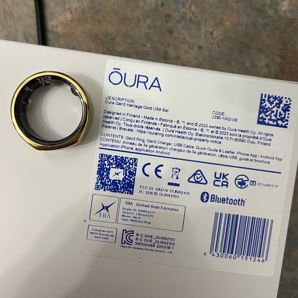 Gen3 Gold Oura Ring